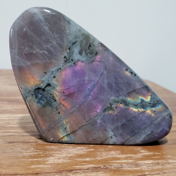 Labradorite Crystal Freeform, Two-Sided Flash, 176 grams - Picture 4 of 17